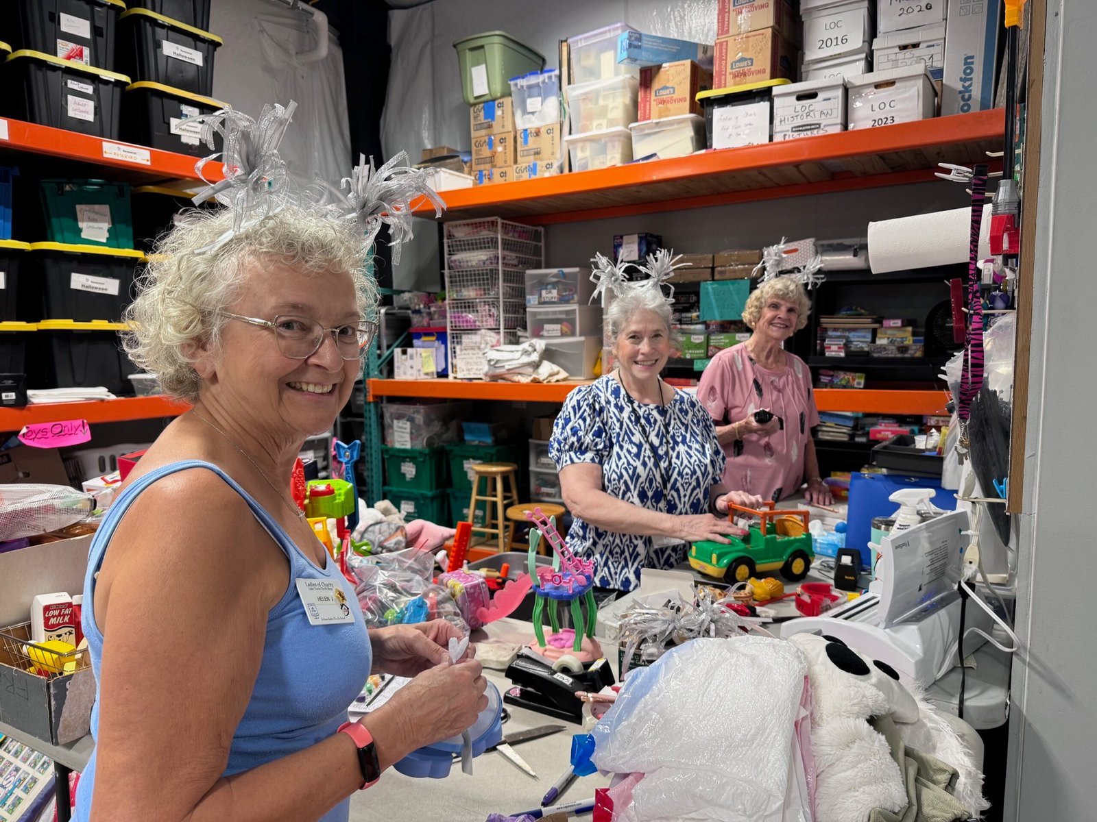 Volunteers Working